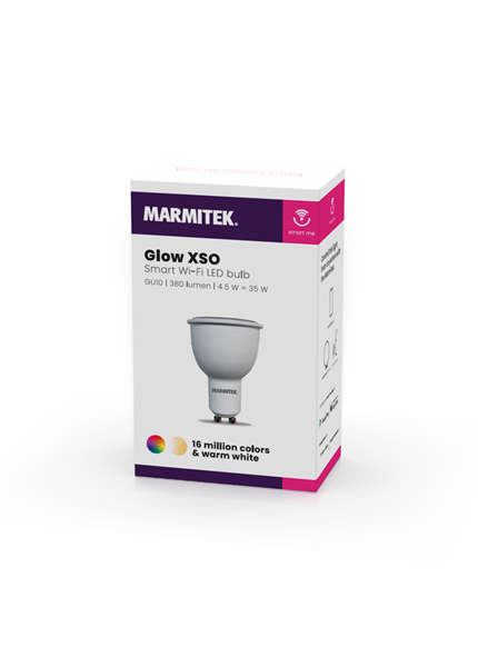 MARMITEK Glow XSO Smart Wi-Fi LED GU10, 380lm RGB MARMITEK Glow XSO Smart Wi-Fi LED GU10, 380lm RGB