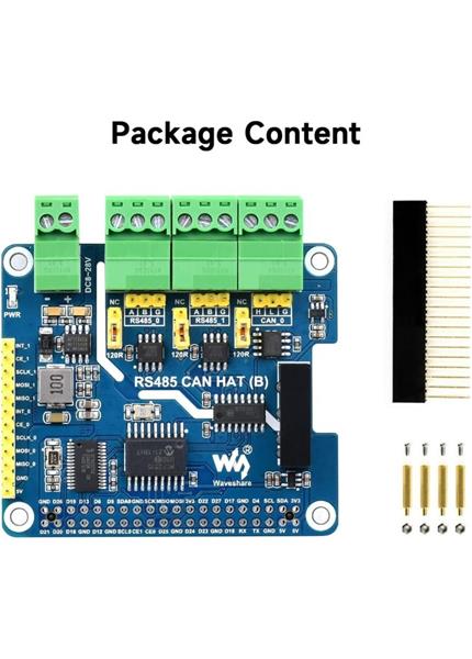 WAVESHARE Izolovaný RS485 CAN HAT (B) pre Raspberr WAVESHARE Izolovaný RS485 CAN HAT (B) pre Raspberr